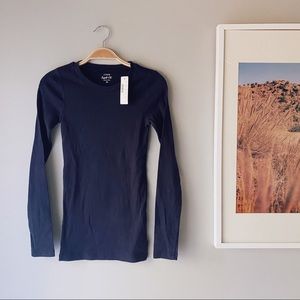 NWT J.Crew Perfect Tee Long Sleeve sz XS